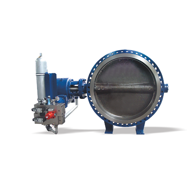 大口径液动法兰蝶阀
